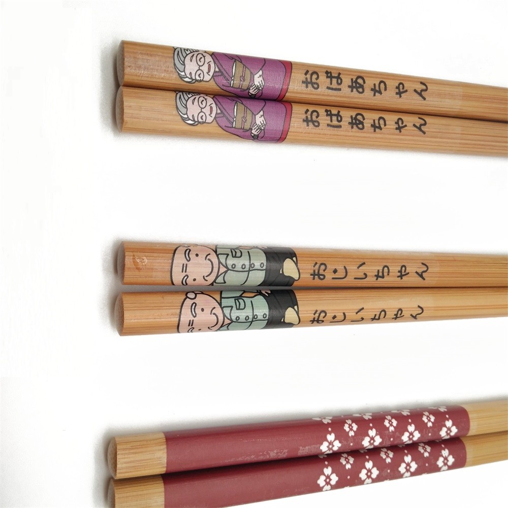 24cm Biodegradable Reusable Bamboo Chopsticks Chinese Individual Package