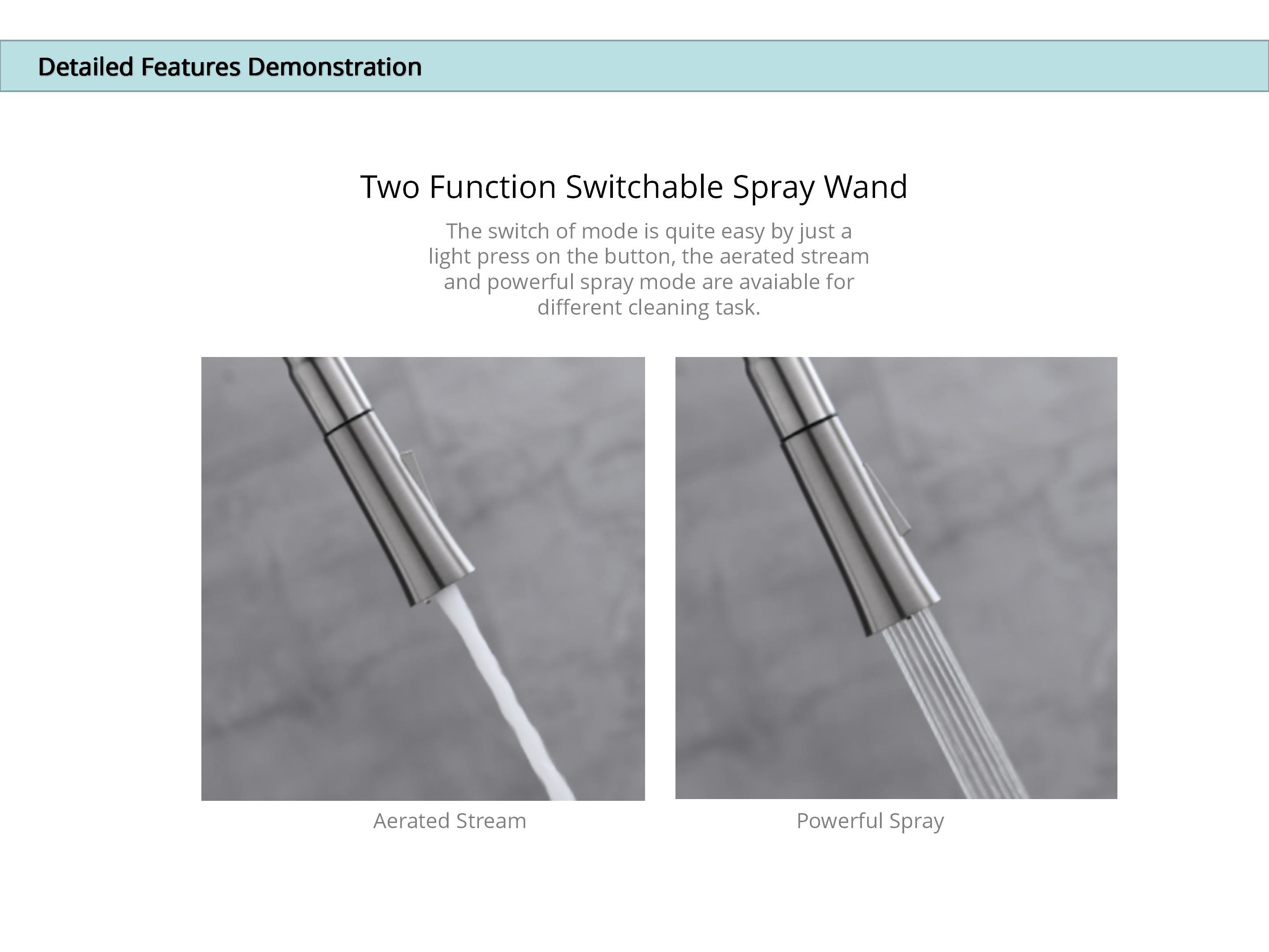 CUPC Hose Extendable Kitchen Sink Tap