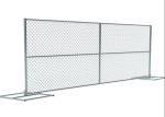 Metal Steel 3.2mm Site Security Fencing Construction Galvanized Chain Link