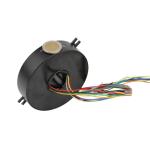 Pancake Slip Ring of 12 Circuits with φ25mm Through Hole 240VAC / VDC