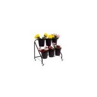 Buy cheap Black Flower Pot Two Tier Flower Display Rack Decoration 6 Bucket Tiered Floral product
