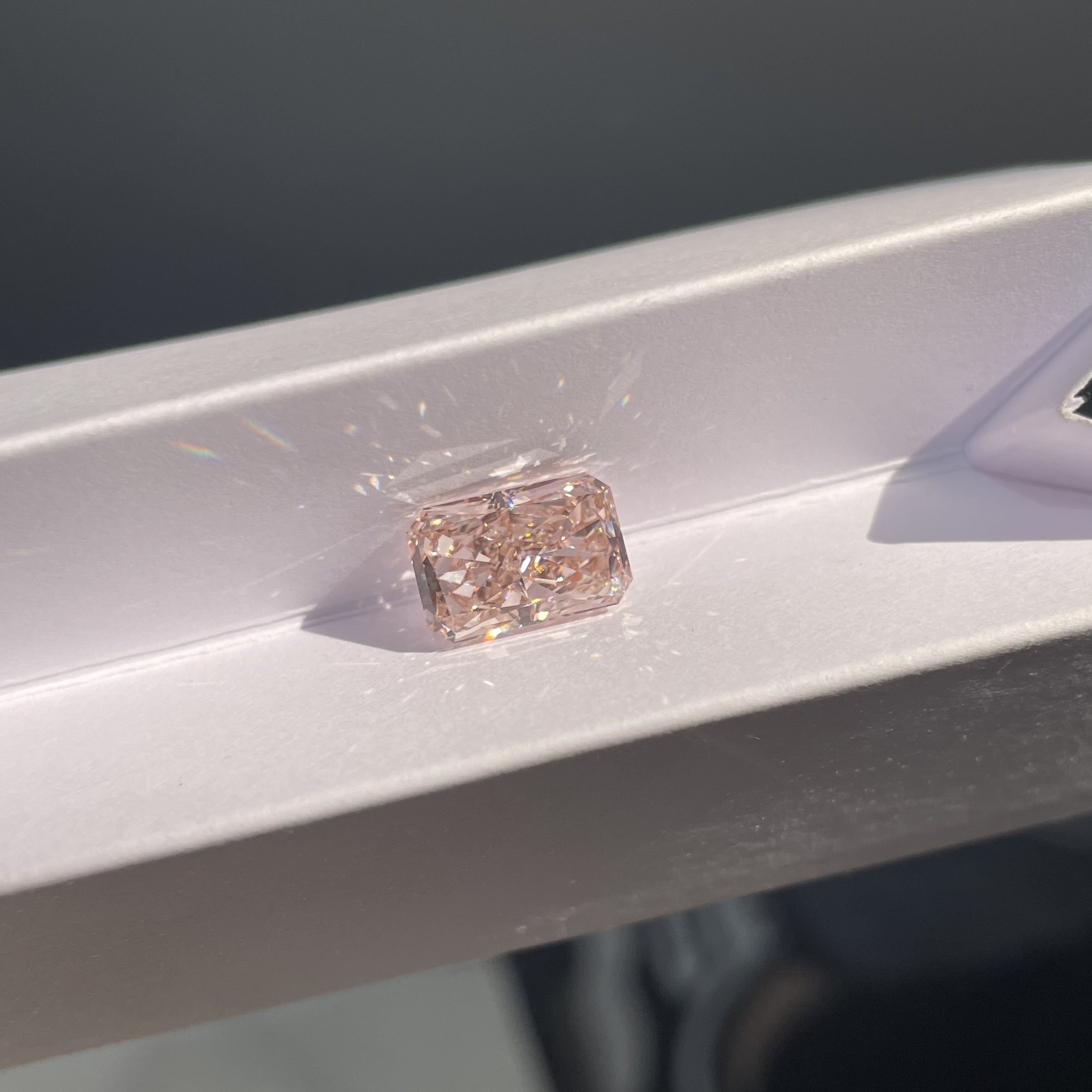 IGI Certified Pink Loose Lab Created Diamonds Radiant Cut 1ct-1.5ct