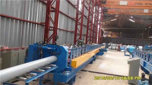 Buy cheap 45# Steel Round Downspout Roll Forming Machine 40GP Container Integrated Adjustment from wholesalers