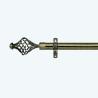 Buy cheap Luxury Extendable Bedroom Aluminium Double Curtain Rod Set With Iron Finial from wholesalers