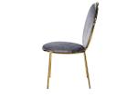 ISO18001 Light Luxury Steel And Leather Dining Chairs