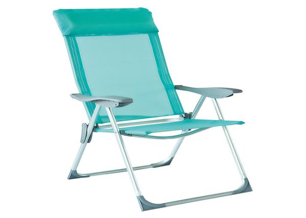 Buy cheap Aluminum Textilene Folding Sand Chairs For Beach Reclining Garden Furniture from wholesalers