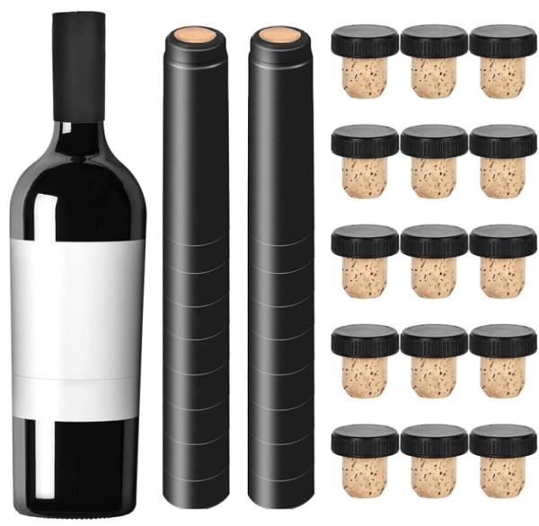 Buy cheap OEM ODM Wine Bottle Sealed Heat Shrink Black PVC Shrink Capsules For Beverage from wholesalers