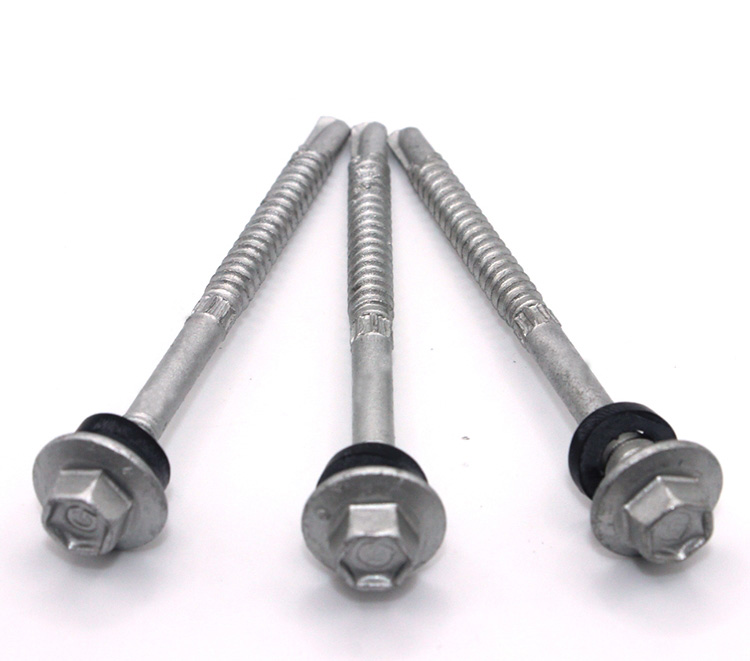 Building Roofing Hex Head Self Drilling Screws With Rubber Washers ISO9001 2015 Certified