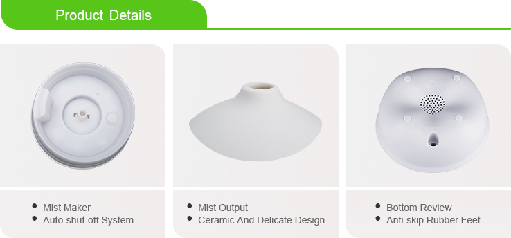Ceramic Gift White Mist Aroma Diffuser USB Essential Oil Available