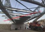 Metal Bailey Railway Steel Bridge Constrcuct Long Single Span For Russia Client