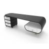 Buy cheap Universal Wheels 37.5CM Black Coffee Table With Storage Family Room Furnitures from wholesalers