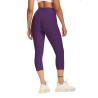 Buy cheap Purple Quick Dry High Waisted Yoga Pants Active Stretch Exercise Pants from wholesalers