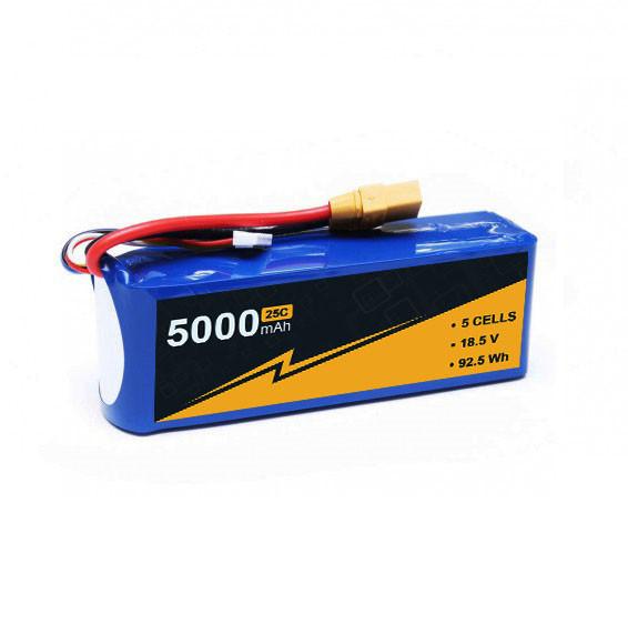 Buy cheap Safe High Rate 5s 5000mah Lipo Battery 18.5V 25C 50C Lipo Battery from wholesalers