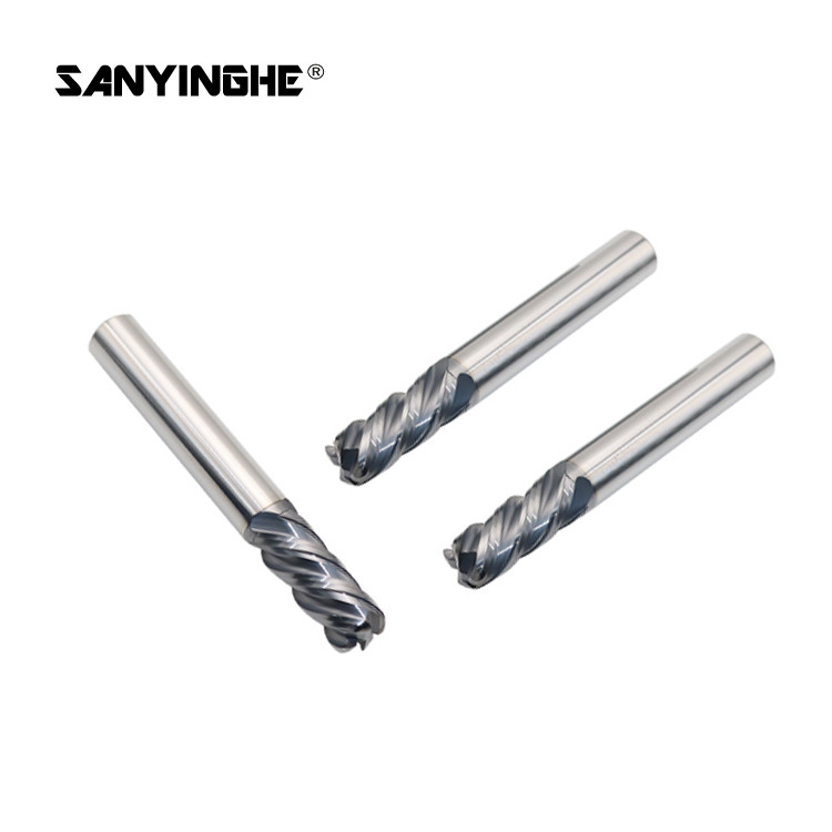 2 Flute High Speed Carbide End Mills HRC65 8mm Milling Cutter For Stainless Steel