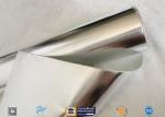 0.43mm Light Reflective Silver Coated Fabric Aluminium Foil E Glass Fabric For