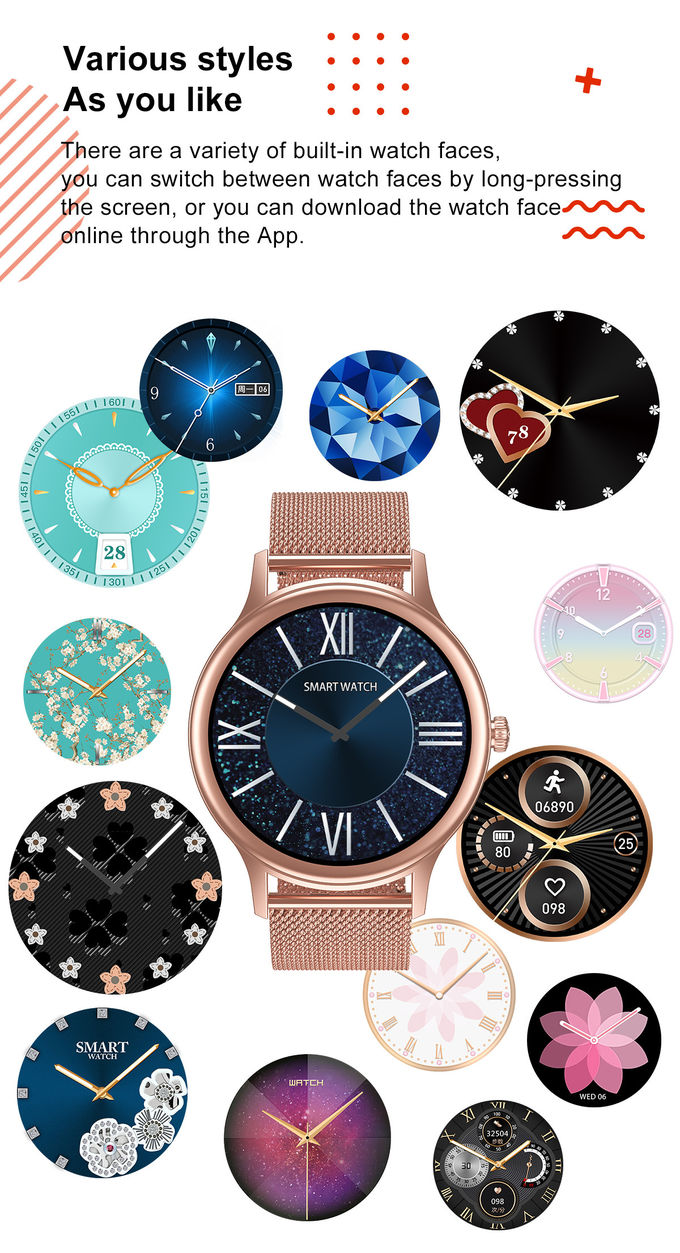 Men / Women Fitness Tracker DT66 Smart Watch 1 - 2 Hours Charging Time