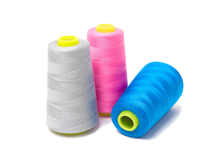 20S Polyester Mercerised Cotton Yarn , White Cotton Thread Duvet Cover Use