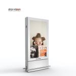 Standalone 55inch 500 nits OOH Display Shopping Mall Led Screen With Camera