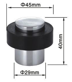 Buy cheap PVD Finish Stainless Steel Door Back Stopper 29x40mm from wholesalers