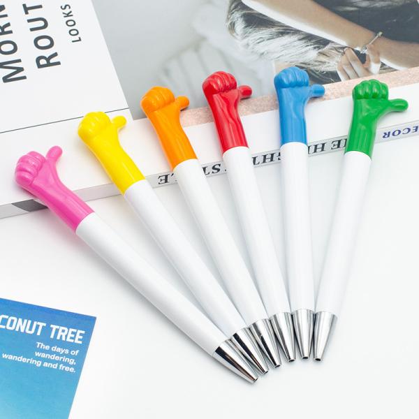 Buy cheap Promotion Plastic Ball Pen 1.0mm Cartoon Thumb Gesture Gift Ball Pen from wholesalers
