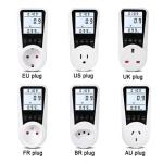 Buy cheap Digital Wattmeter AC Power Meter 220V LCD energy meter power Monitor EU Plug Socket Power Kilowatt Wattage Voltage AMP from wholesalers