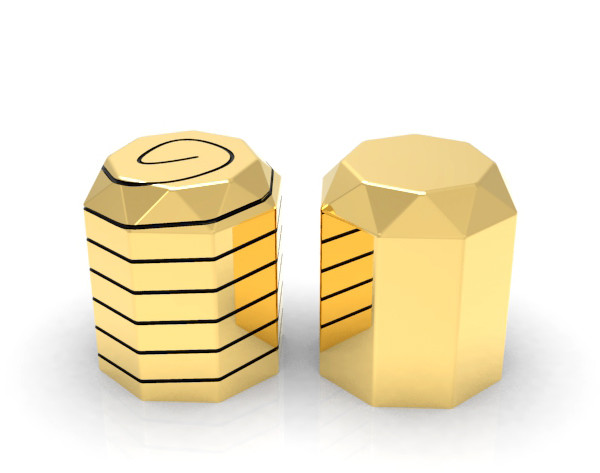 Die Casting Cylindrical Zinc Alloy Perfume Bottle Cover