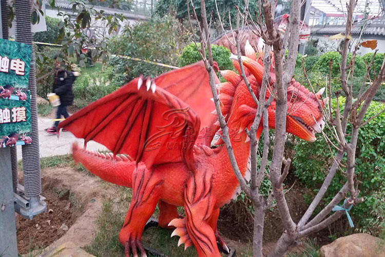 Frp Life Size Dinosaur Statue Display In Special Independent Decoration Park Outdoor