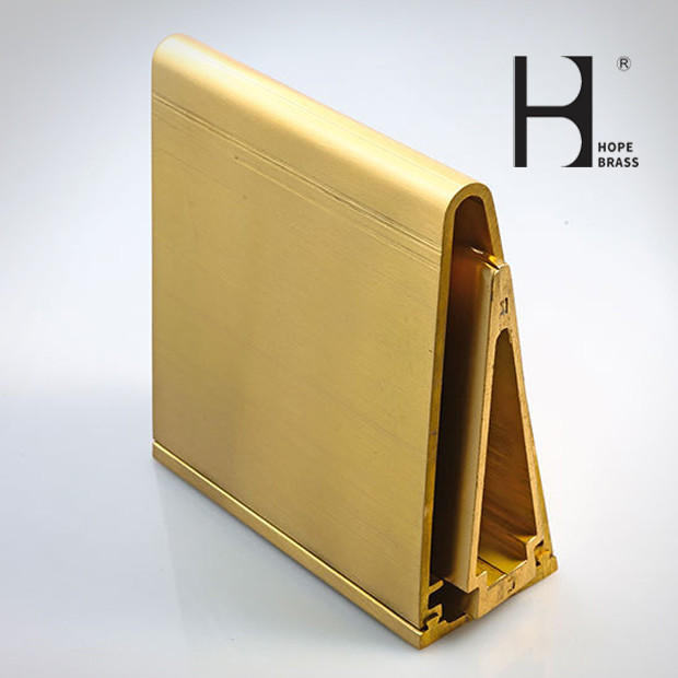 Triangle Decorative Materials Decorative Copper Alloy Extrusion Brass Extruding Profiles 5~180mm C38500 C3604 C3605