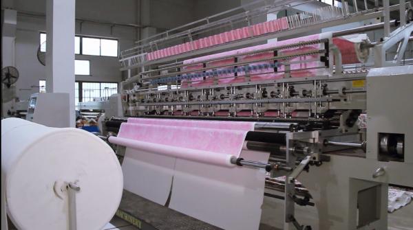Buy cheap Three Needle bar Quilting Machine 128 Inches For summer quilts from wholesalers