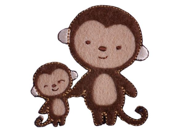 Buy cheap Wholesale Cutstom Design Iron on Applique Monkey Embroidery Badge For Children from wholesalers
