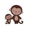 Buy cheap Wholesale Cutstom Design Iron on Applique Monkey Embroidery Badge For Children from wholesalers