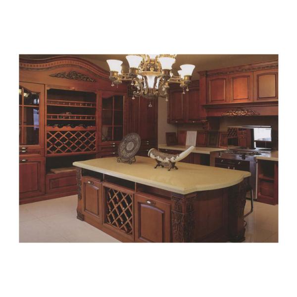 Buy cheap 2000mm 1.2M Solid Wood Kitchen Cabinets Island Bar Cabinets Classic from wholesalers