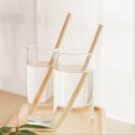 Compostable Organic Bamboo Straws Customized Logo Travel Juice Cocktail Use