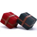 PU Leather Jewelry Box for Custom Logo Red Earrings Bracelet Necklace Ring