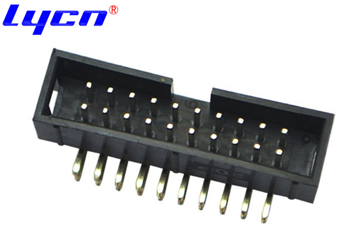 180 Degree DIP 2.54Mm Box Header 90 Degree Bend 1000mohm Min Resistance