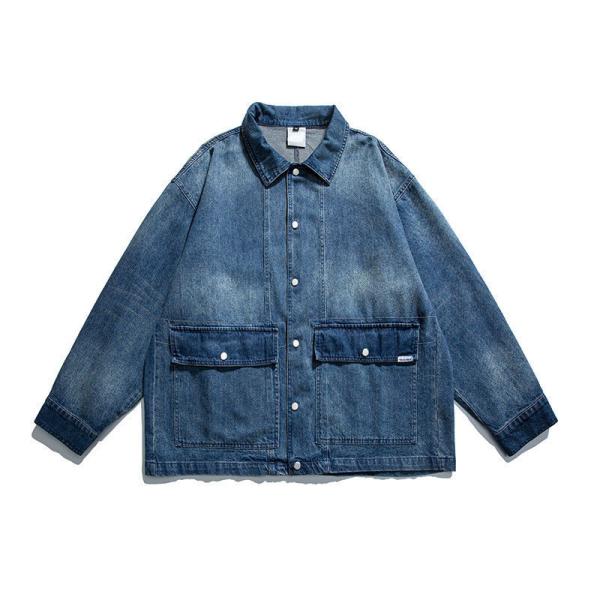 Buy cheap Manufactuer OEM Oversized Jacket Fade Color Casual Denim Jacket Youth from wholesalers