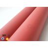 Buy cheap Red Silicone Coated High Silica Fiberglass Fire Blanket 22oz 0.7mm Break Twill from wholesalers