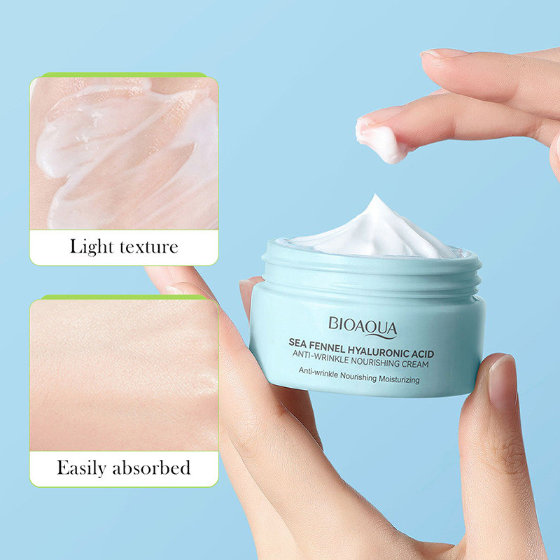 60g Hyaluronic Acid Moisturizer Facial Cream Brightening Anti Aging Wrinkle Remove Fine Lines Reduce