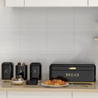Buy cheap Crown Series Metal Bread Bin Set Tea Can Coffee Can Kitchen Storage Bread product