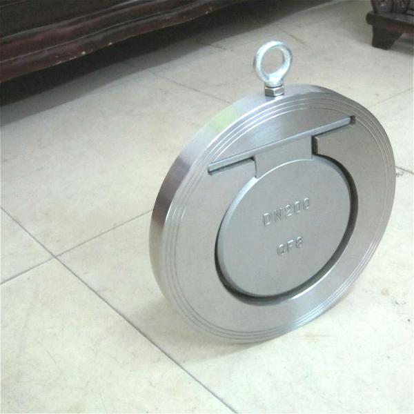 Buy cheap DN50 65 80 Stainless Carbon Steel SS304 EPDM NBR Single leaf thin disc Plate Check Valve In Stock from wholesalers