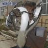 Buy cheap Outdoor Stainless Steel Art Sculptures Garden Abstract Twisted Ring from wholesalers