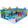 Buy cheap PVC Coated Soft Indoor Playground High Rise Trampoline With Plastic Slide Tube from wholesalers