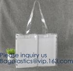 Travel Shopping Shoulder Bags, TPU, PVC, EVA, Soft Handle Women Transparent