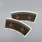 Raw Material PE Coated Paper Cup Fan Oilproof Customized colors