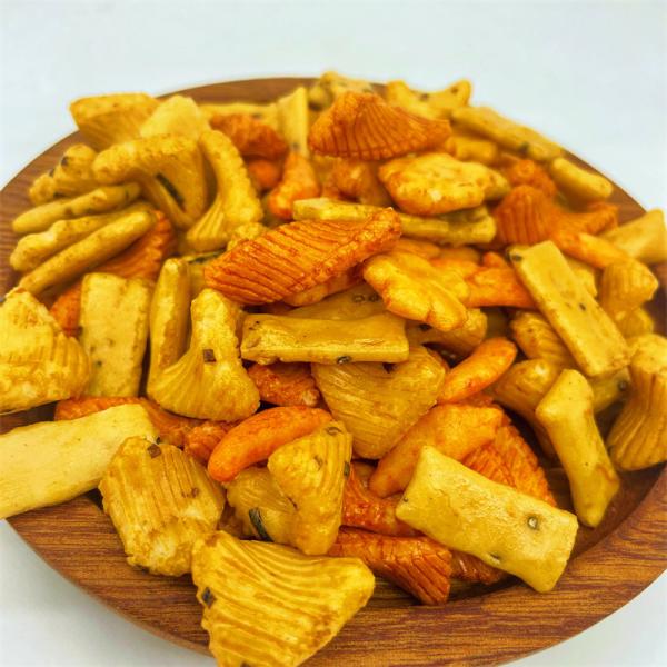 Buy cheap low fat Gluten Free Korean rice crackers exotic baked grain snack food Roasted oriental coated peanut crackers daily snack from wholesalers