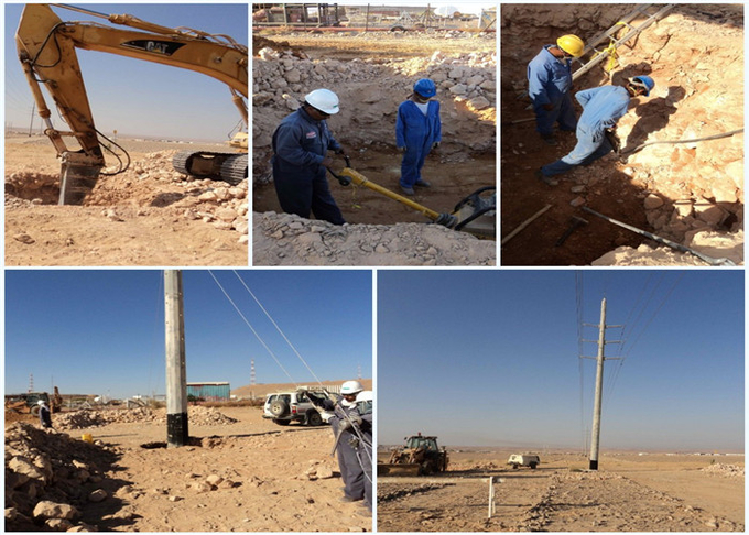 Polygon Galvanized Electricity Steel Utility Pole For 115kv Overhead Transmission Line Project 2