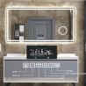 Buy cheap Polished Silver Tempered Glass Bathroom Mirror , Safety LED Bathroom Mirror from wholesalers