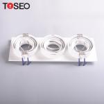 GU10 Square Recessed LED Downlights 3watt 5watt 6watt 7watt Three Head LED