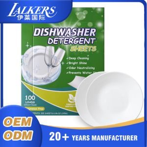 Buy cheap Dishwasher Detergent Sheets Natural Formula Solid Dishwasher Detergent Strips product