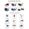 Buy cheap 15hp Walking Farm Tractor 8hp Farm Diesel Engine Mini Farm Tractor from wholesalers